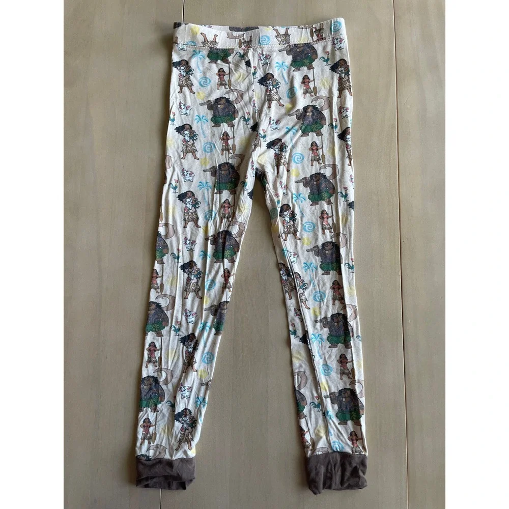 Moana Bamboo Long Sleeve Pants Kids PJs Pajamas - Size 4-5Y